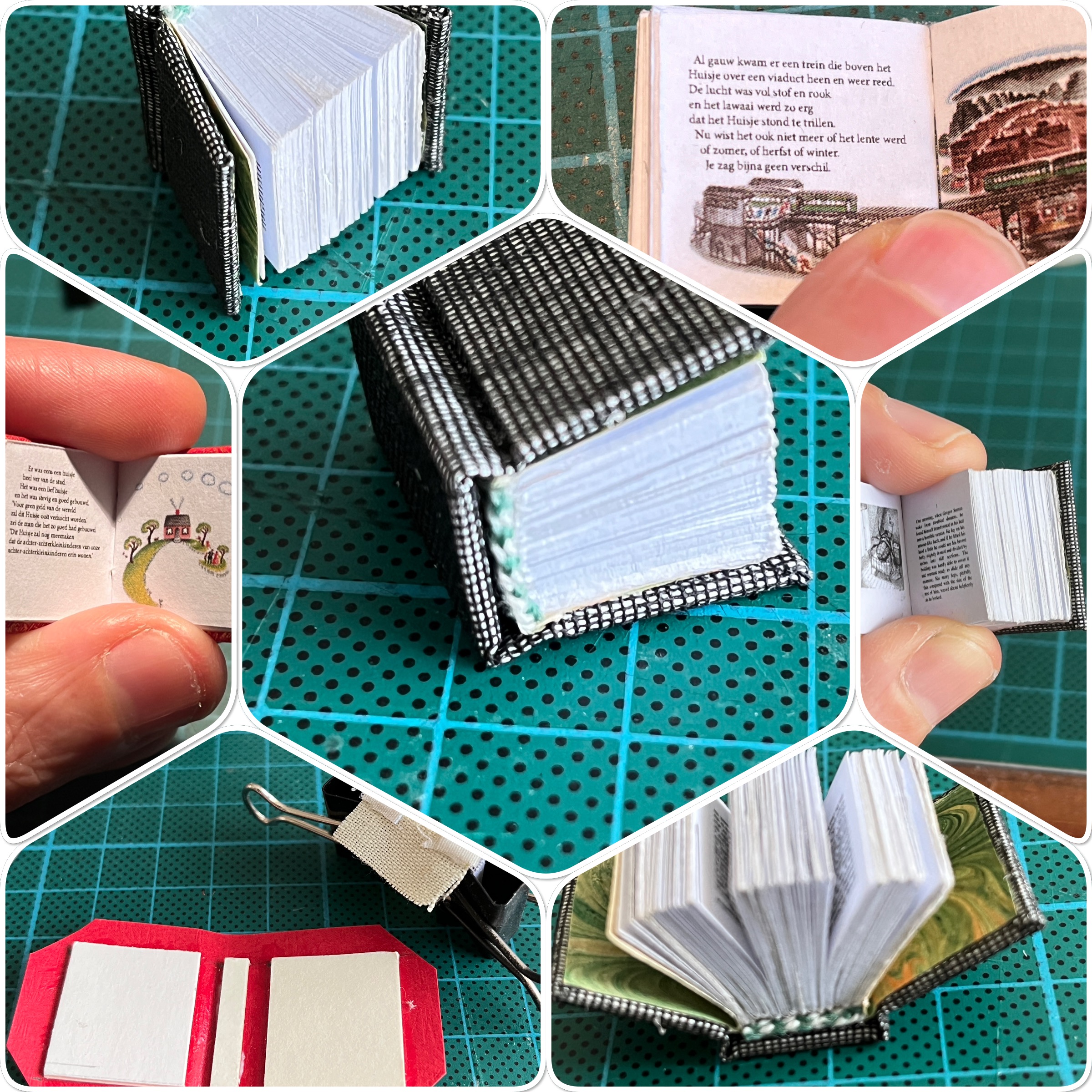 handgemaakt mini boekje
